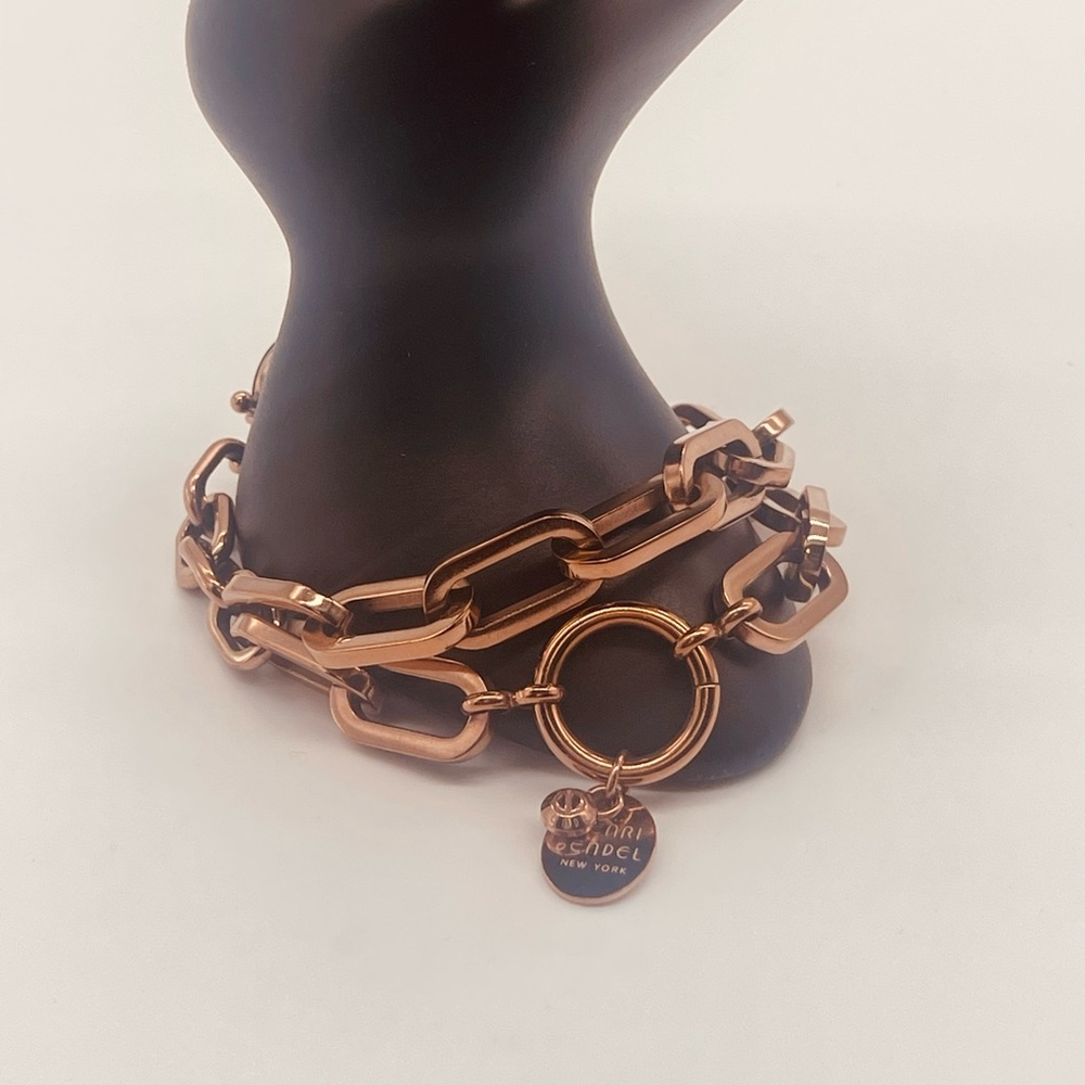 Henri Bendel Rose Gold Chain Bracelet - Picture 2 of 5